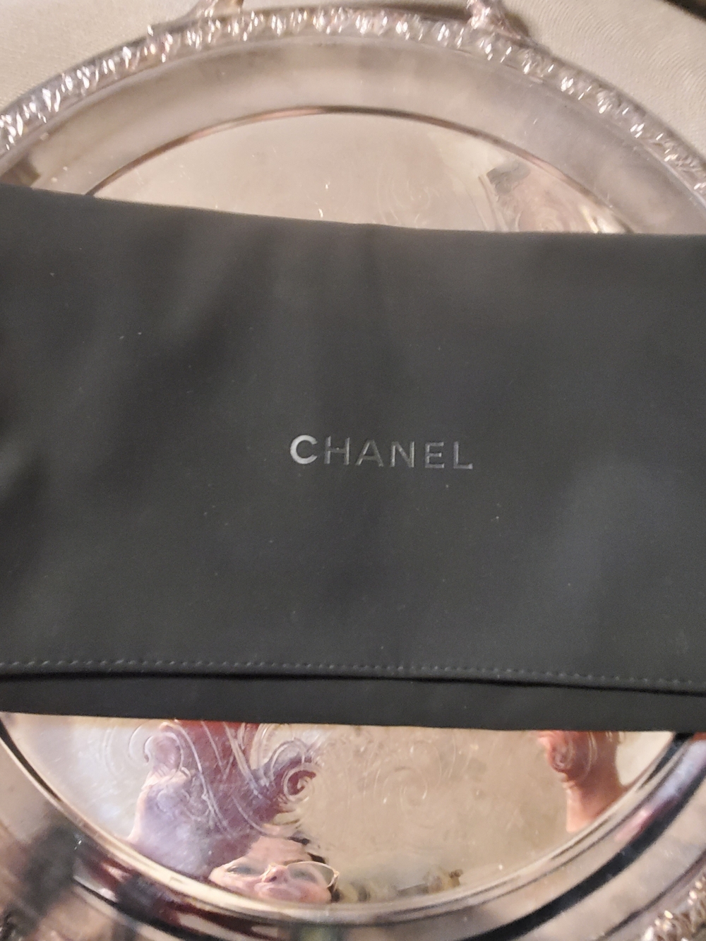 CHANEL Black Dust Bag with Logo - Picture 6 of 8
